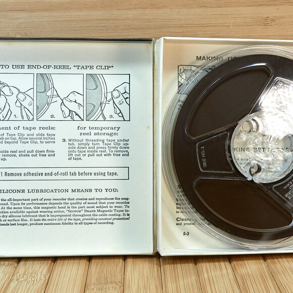 Vintage Scotch 1/4-111-6 1.5 MIL 600 Feet Acetate 5" Reel Recording Tape, USA - Picture 5 of 9